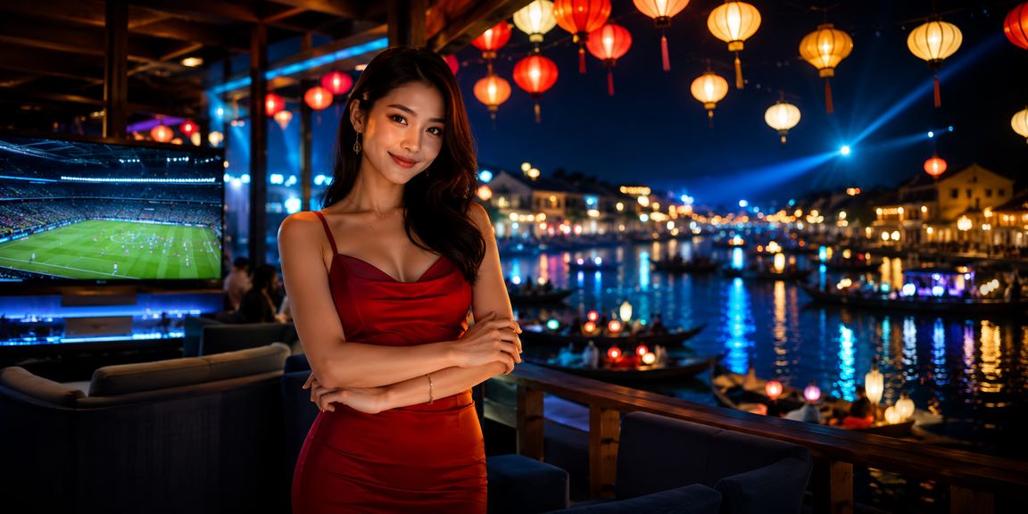 Người dùng đặt cược thể thao tại quán cà phê Hội An