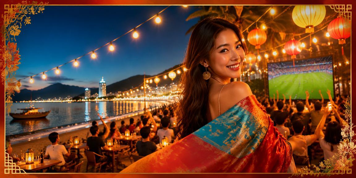 Người dùng đặt cược thể thao trong không khí chợ đêm sôi động tại Nha Trang