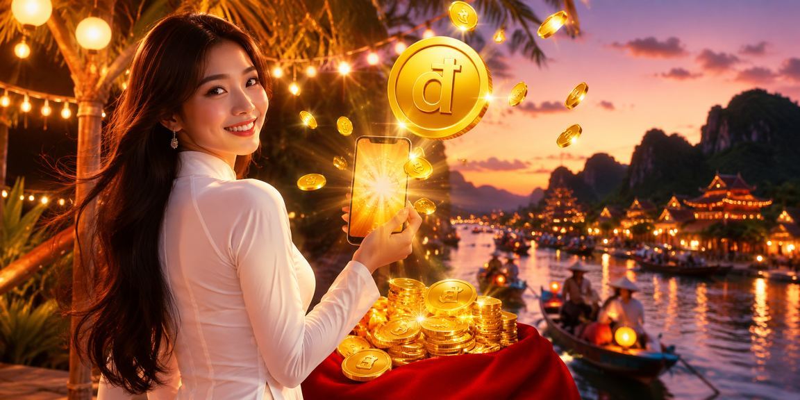 Người mặc áo dài truyền thống đăng ký nhận thưởng tại Ninh Bình